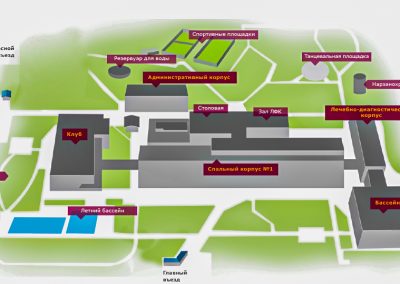 Территория санатория Жемчужина Кавказа в городе Ессентуки - фотография